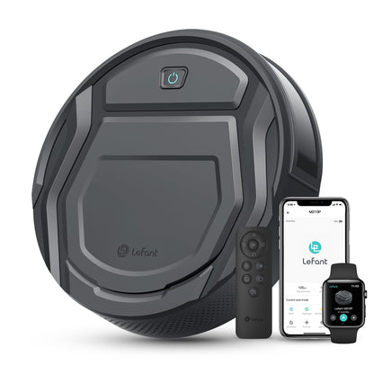 Lefant LiDAR Robot Vacuum and Mop, 450ml Visible Dustbin, Upgraded 190° PSD Obstacle Avoidance, Customized Cleaning, Multi-Floor Mapping, 150 Mins Runtime, WiFi/Alexa/APP, Pet Hair & Carpets, M330 Pro