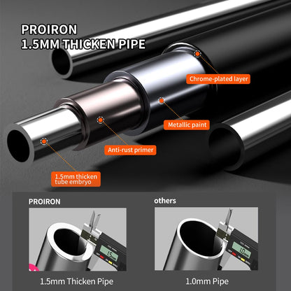 PROIRON Door Pull Up Bar Doorway Frame Chin Up Bar from 28.3in-38.2in,Home Gym Upper Body Workout Fitness Equipment,Exercise Hanging Bar Portable,Non-slip Secure Grip,440 LB,No Screws