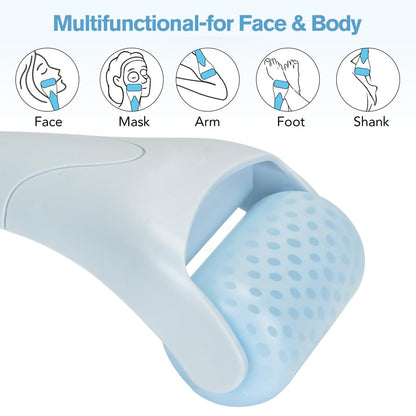 Fronnor Ice Roller for Face,Eyes,Women Gifts Idea,Therapeutic Cooling to Tighten Brighten Complexion and Reduce Wrinkles,Massager Under Eye Puffiness,Migraine and Pain Relidf (Haze Blue)