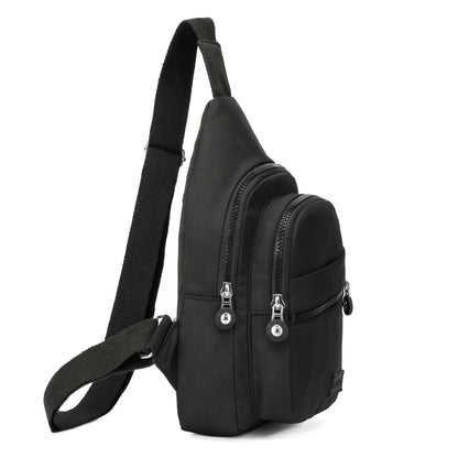 Small Sling Backpack Crossbody Sling Bag for Women, Chest Bag Daypack Fanny Pack Cross Body Bag for Outdoors Hiking Traveling - Black