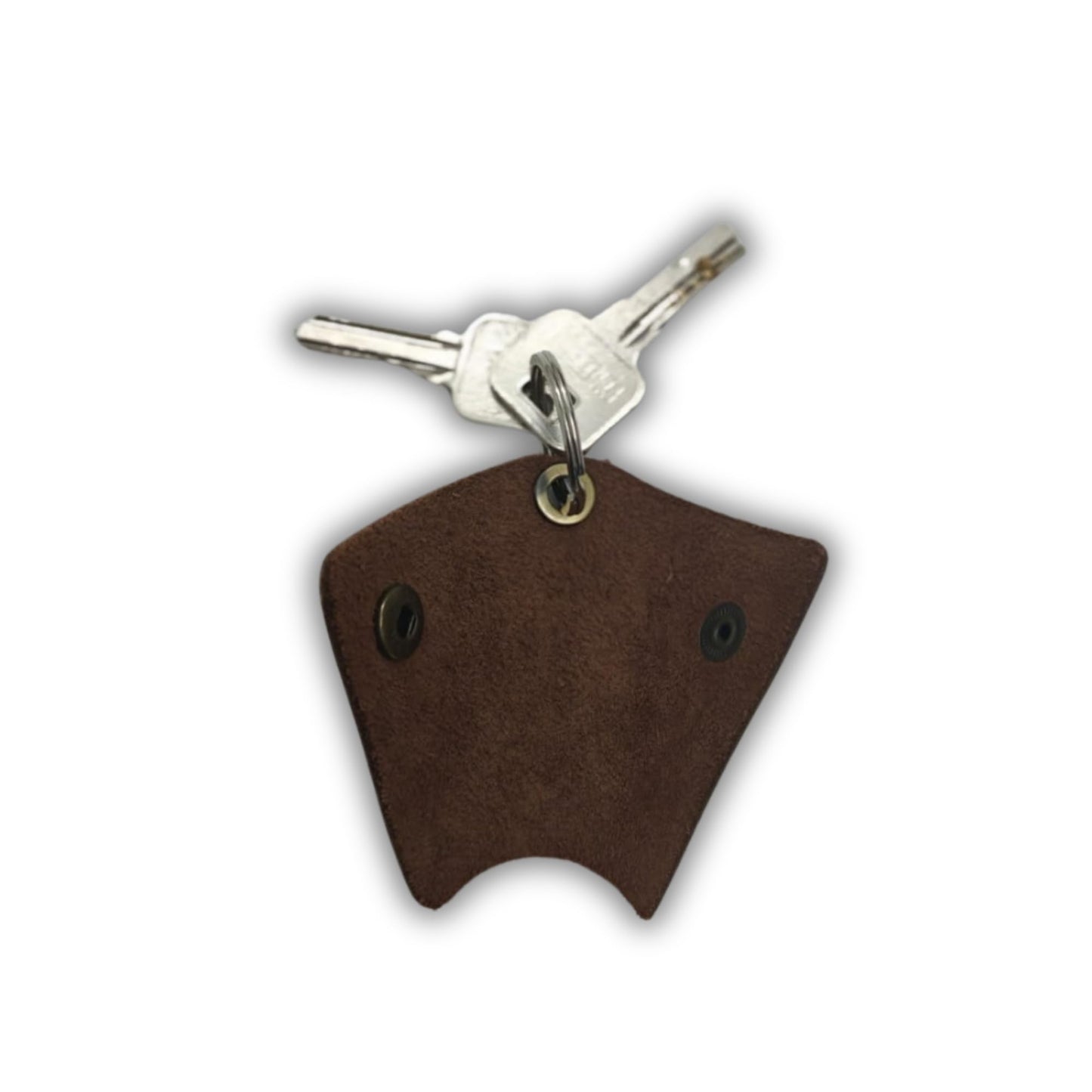 PavinCrafter Full Grain Leather Key Wrap – Silent Keychain Organizer with Snap Closure, Key Ring Cover & Pocket-Friendly Sleeve – Handmade Key Holder for Men, Stylish & Durable EDC Accessory