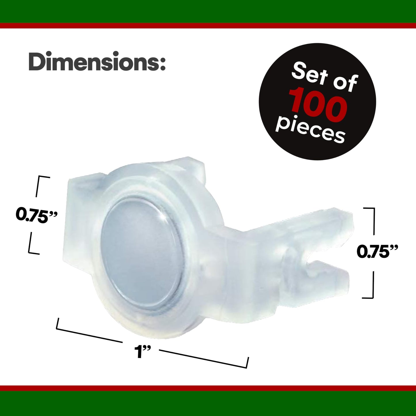 Signs Authority 100 Pack Extra Strong Magnetic Christmas Light Clips - Magnetic Hooks for Outdoor String Lights on Gutters, Fences, Roof - Shatterproof All-Weather Magnet Clips for Xmas Lights Outdoor