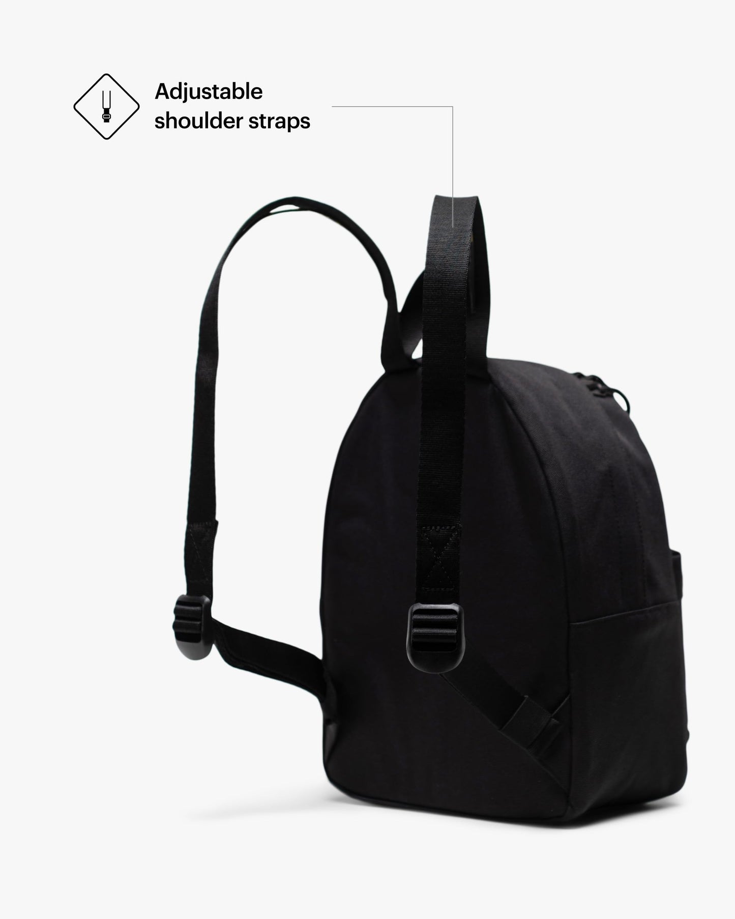 Herschel Classic Backpack, Black,Mod Mini - 6.5L