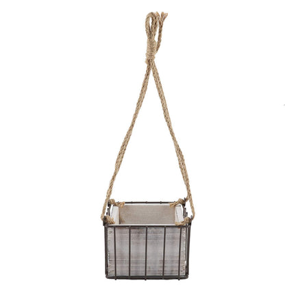 Yosoo Hanging Baskets for Plants, Home Garden Wall Storage Planter Hangings Decor Flower Plant Hanging Basket Flowerpot