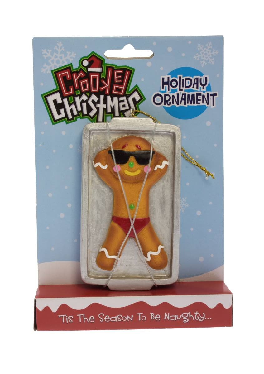 Streamline Crooked Christmas Ornament- Gingerbread Tan