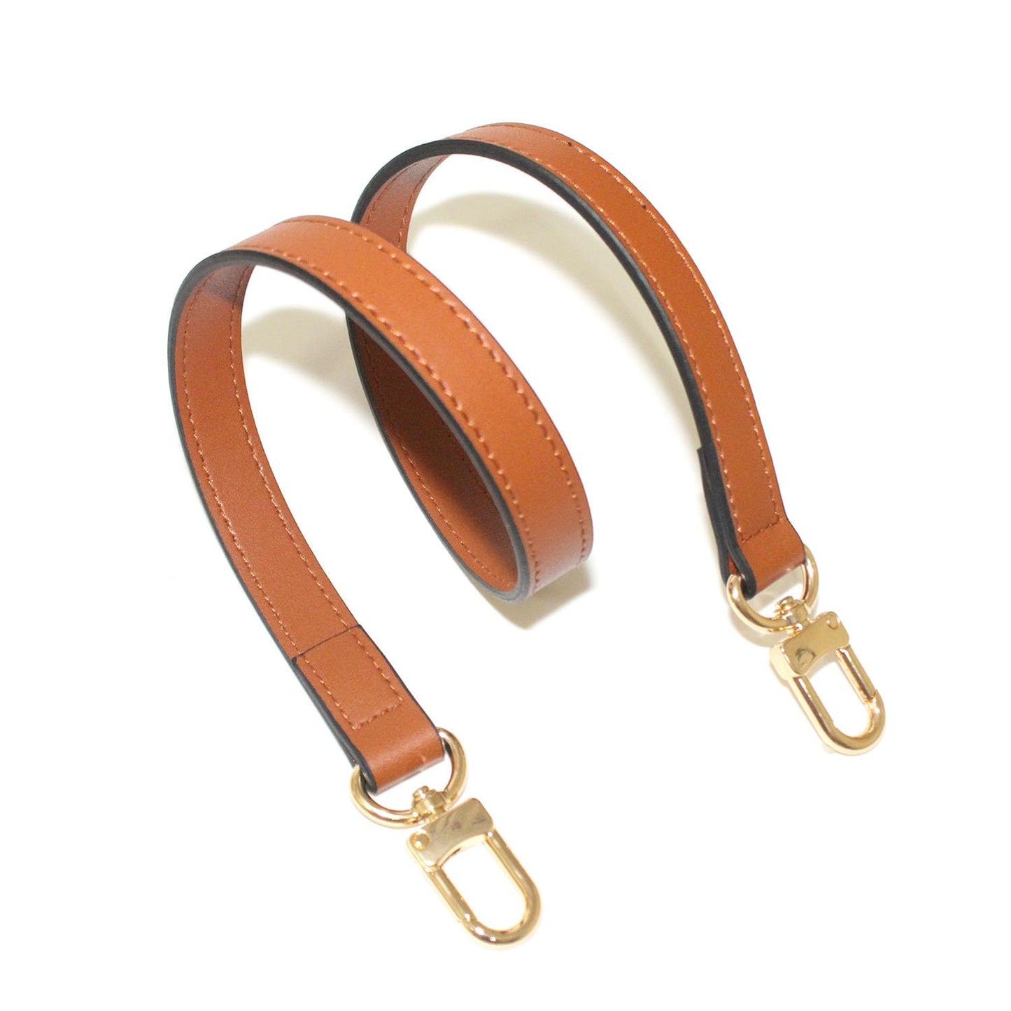 RYYXZXL Leather handbag strap, suitable for changing shoulder straps on L V handbags and bucket bags(Brown-W:0.7in,L：25.6in)