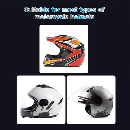 EJEAS V6 Motorcycle Bluetooth Headset, 2 Riders Motorcycle Intercom Helmet Communication System with Noise Reduction and Bluetooth 5.1 for Motorcycling Skiing and Climbing (1 Pack)