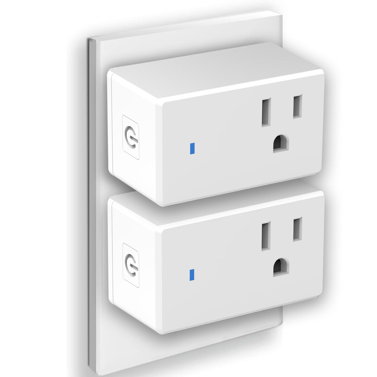 YNF Smart Plug, Simple Setup with One Voice Command, Works with Alexa Only, Remote Control with Timer Function, Bluetooth Mesh Outlet, Alexa Echo Required （2 Pack）