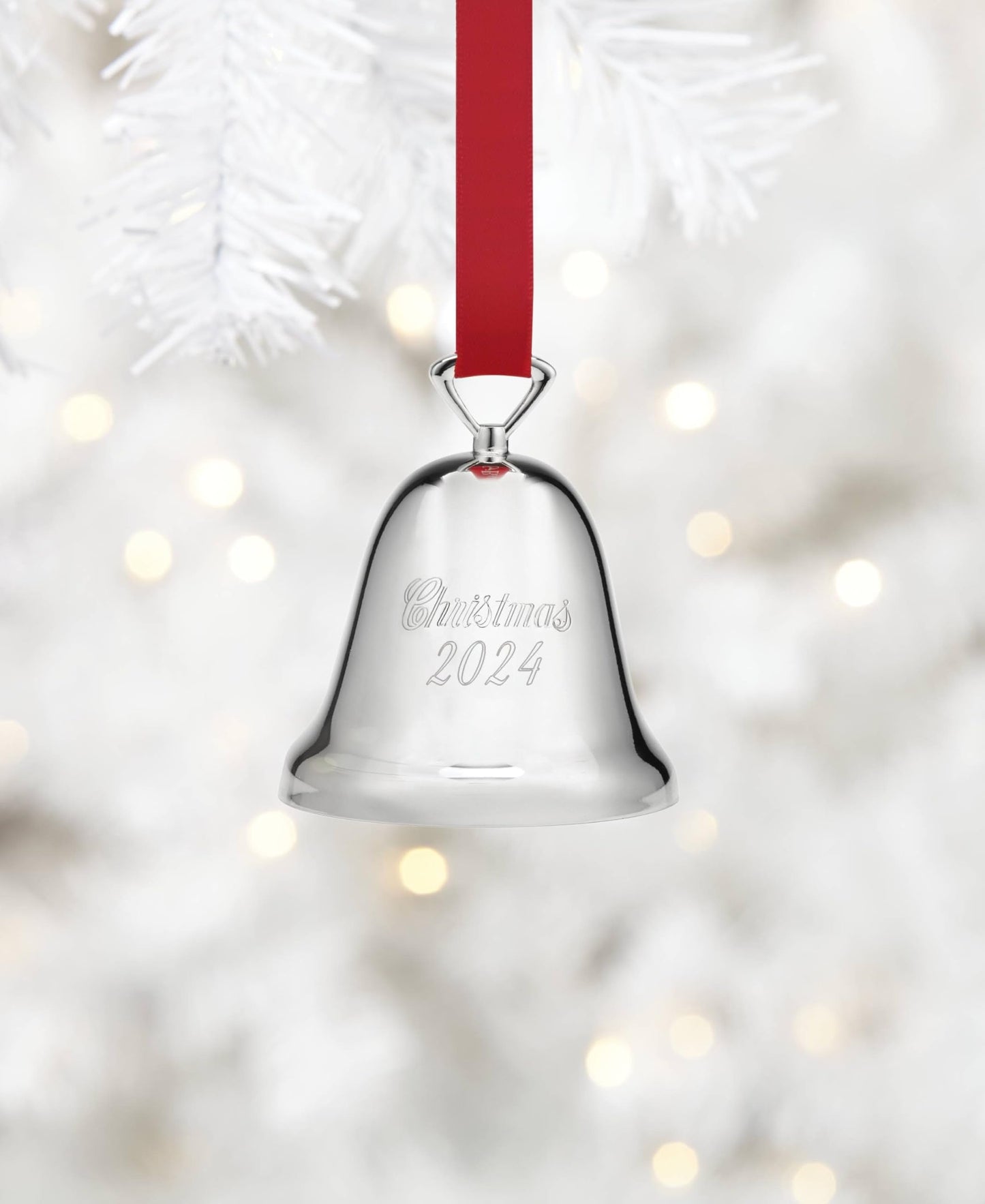 Reed & Barton 895958 2024 Annual Silverplate Christmas Tree Bell, Ornaments