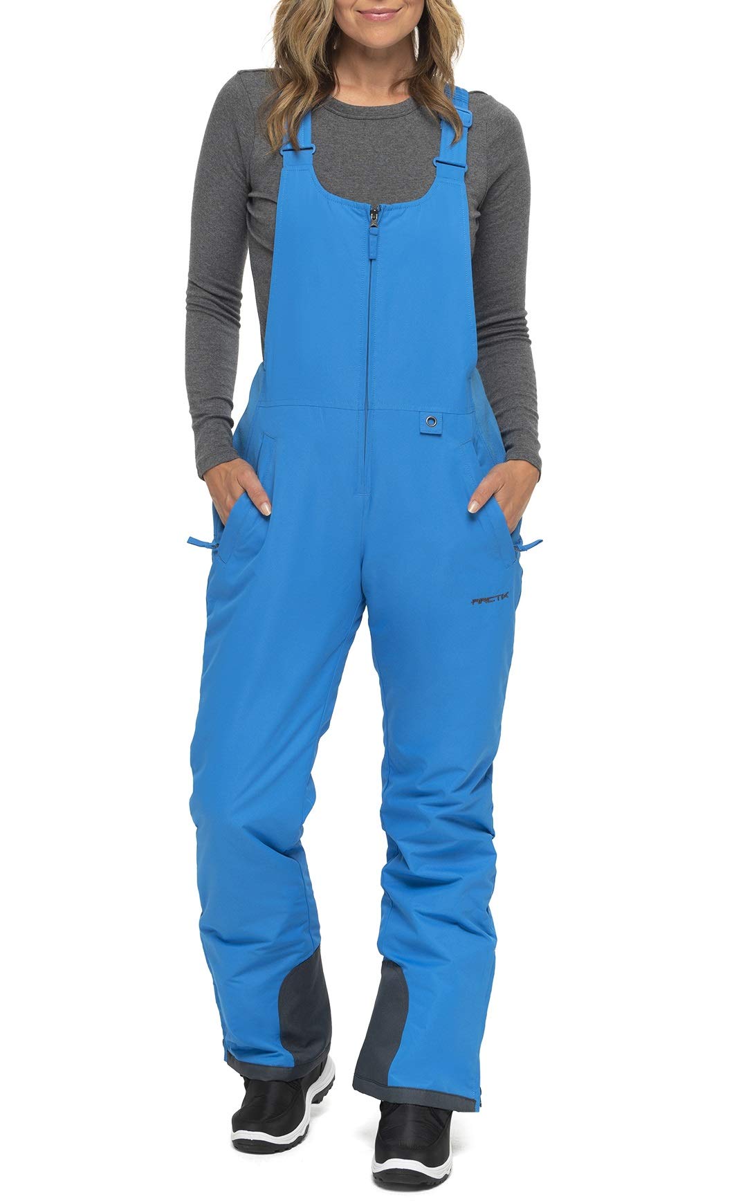 Arctix Women's Essential Insulated Bib Overalls, Marina Blue, Small Short