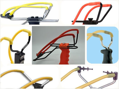 GM&BW 4 Slingshot Replacement Band Sets,Heavy Duty Elastic Rubber Bands, Compatible with Catapult from Trumark,Daisy,Barnett,Marksman;Suitable for All Wrist Rocket Insert-Yoke-into-Tube Hunting Style