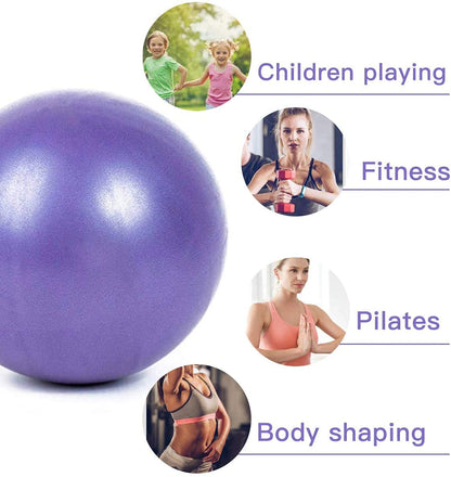 XIECCX Mini Yoga Balls 9 Inch Exercise Pilates Therapy Balance Micropore Ball Barre Equipment for Home Stability Training Physical Core Training(Pink)