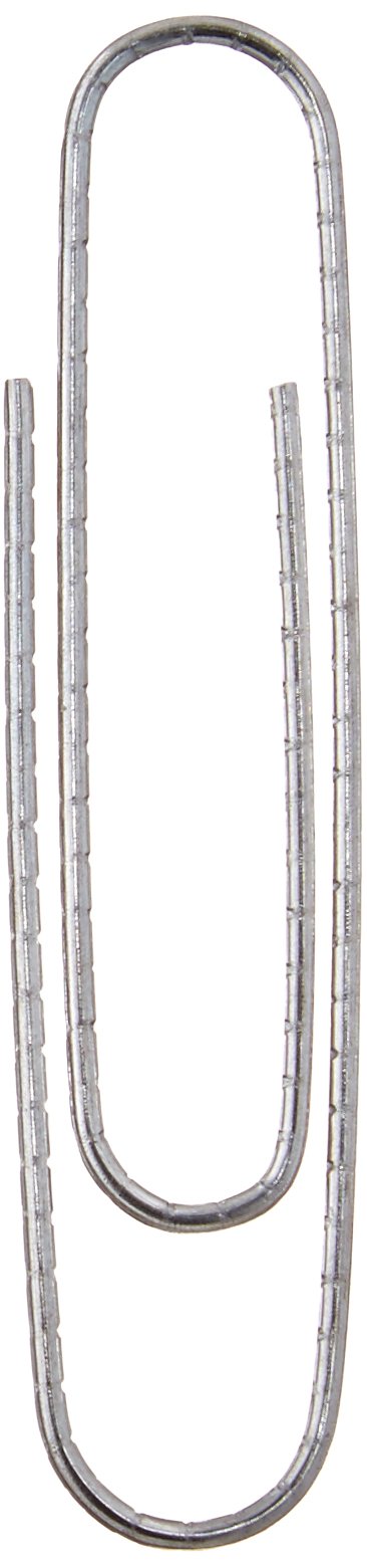Amazon Basics Jumbo Size Office Paper Clips, Non-Skid, Silver, 1000 Count, 10 Packs of 100, A7072557