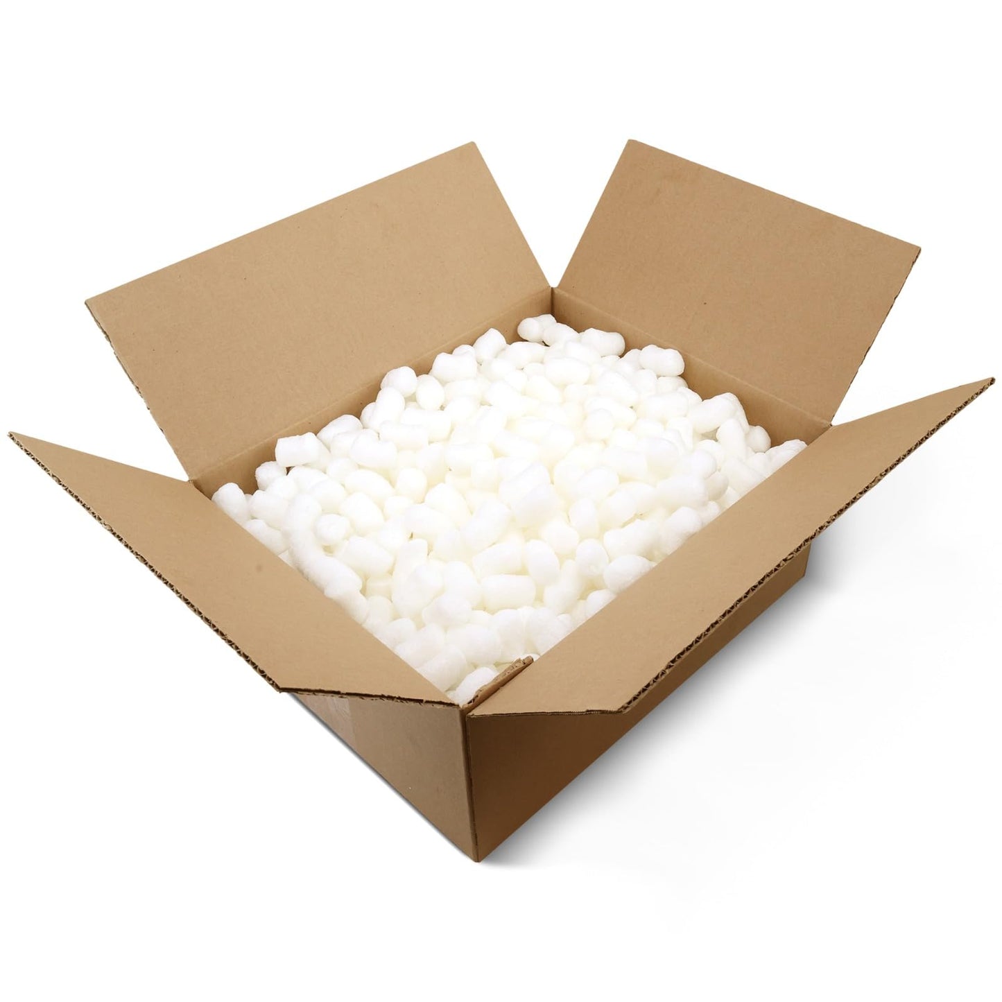 Aruva Kitchen Biodegradable Peanuts 0.5 cu ft naturaly antistatic compostable popcorn for packaging