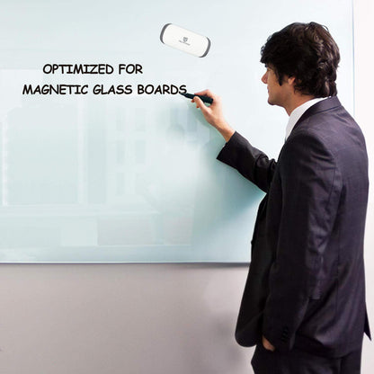 Magnetic Dry Erase Board Eraser - Whiteboard Eraser with Strong Magnet Enough for Glass Whiteboard, Fridge Calendar, Felt Bottom Surface