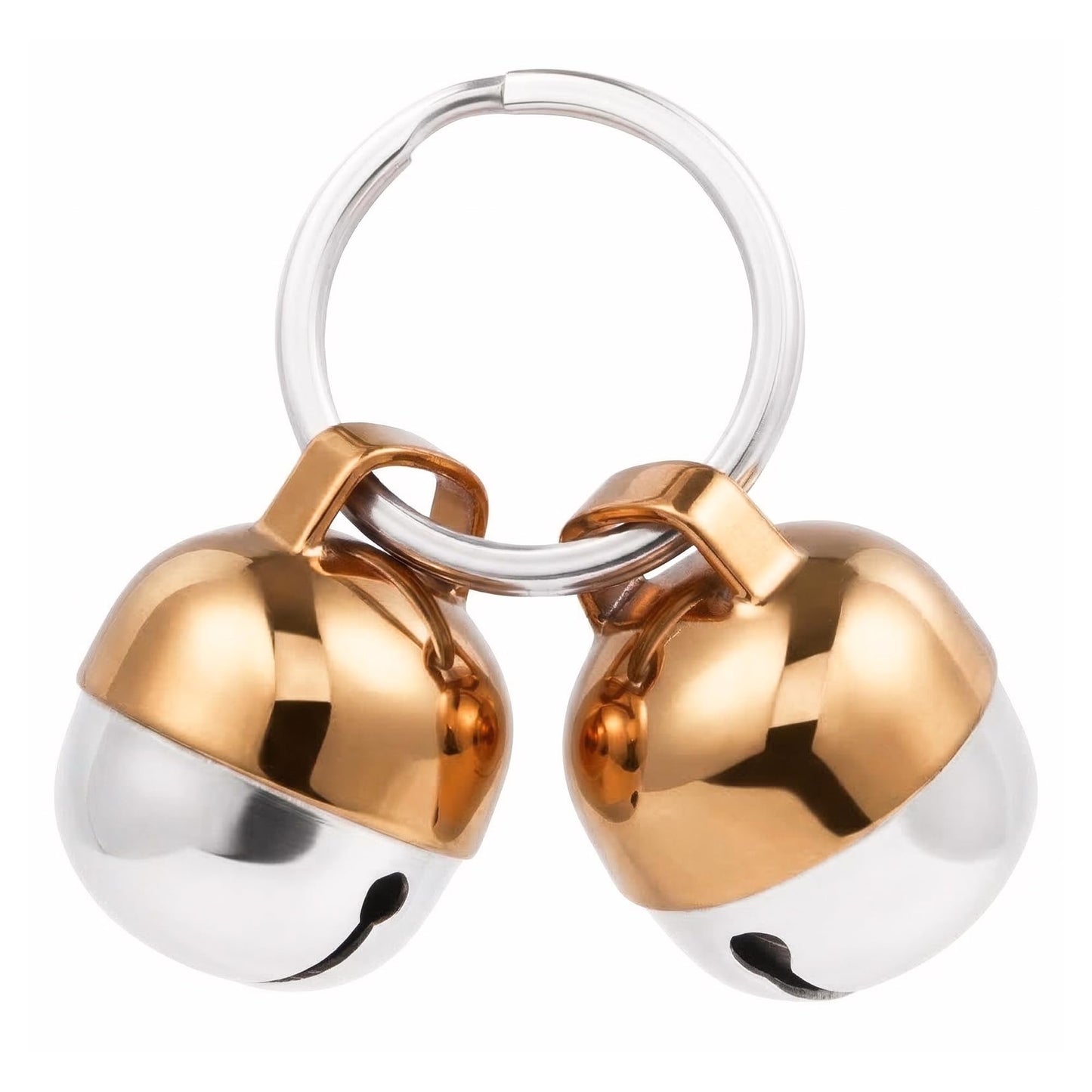 Beau's Bells 2 Extra Loud Cat & Dog Bells | Pet Tracker | Save Birds & Wildlife | Luxury Handmade Copper (Small)