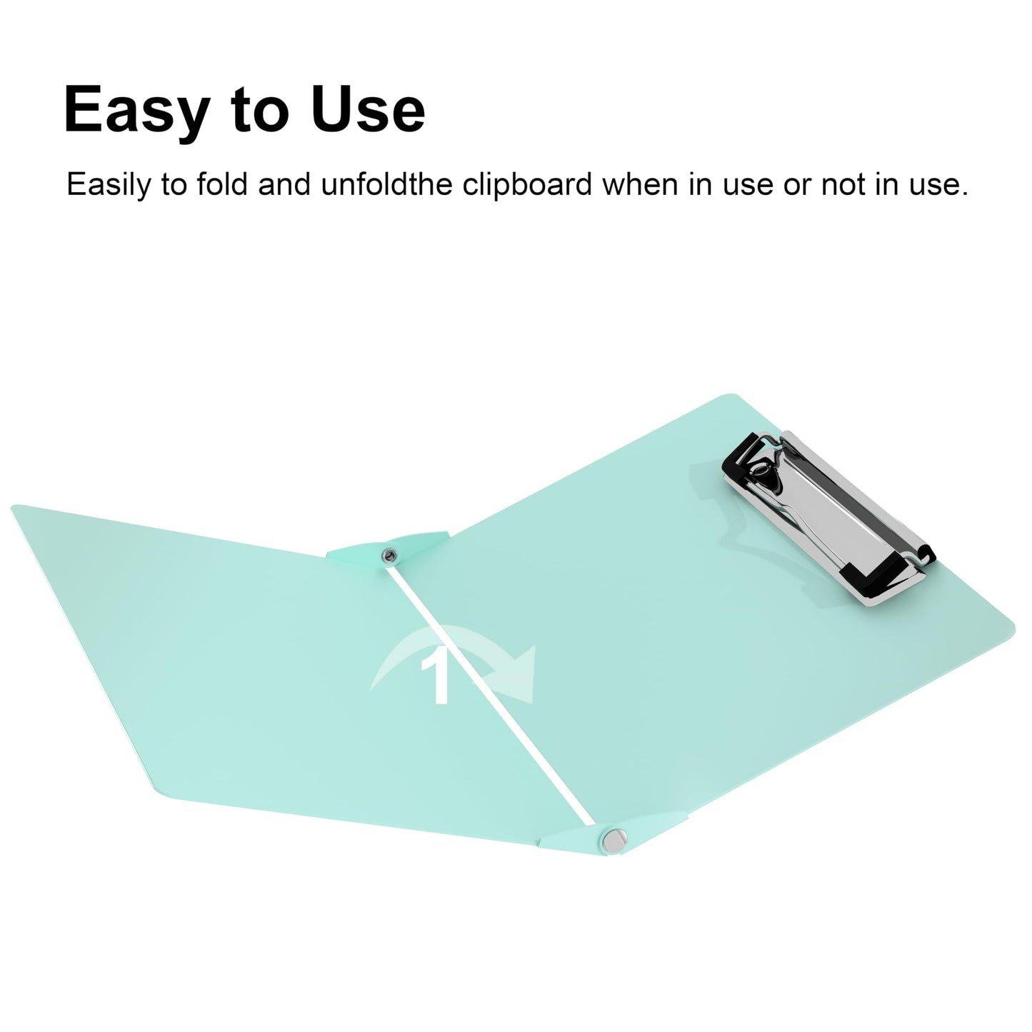 Nursing Clipboard with Nursing and Medical Edition Cheat Sheets Nursing School Essentials - Aluminum Foldable Nurse Clip Boards Essential Accessory for Efficient Patient Care (Mint)