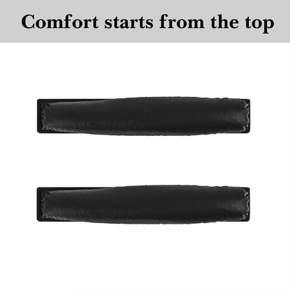Geekria Protein Leather Headband Pad Compatible with Sennheiser PX100/ PX200/ PX80 Headphones, Replacement Band Repair Part (Black)