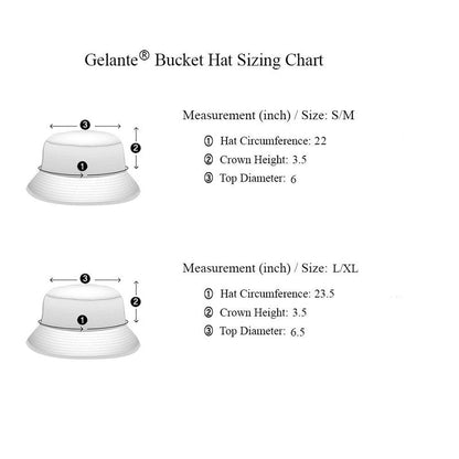 Gelante Solid Color 100% Cotton Bucket Hat for Women and Men Packable Travel Summer Beach Hat 1900-LightGreen-L/XL