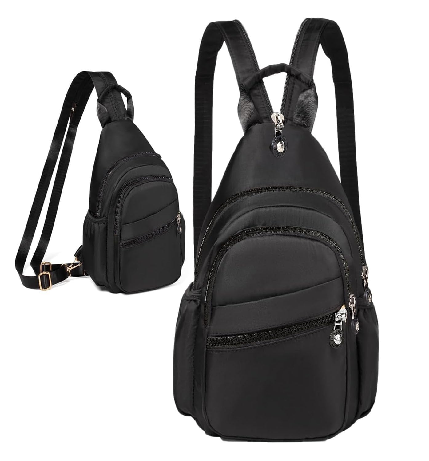 Xsecnua Small Crossbody Sling Bag for Women, Mini Backpack Crossbody Bag Convertible, Chest Bags for Hiking Daypack