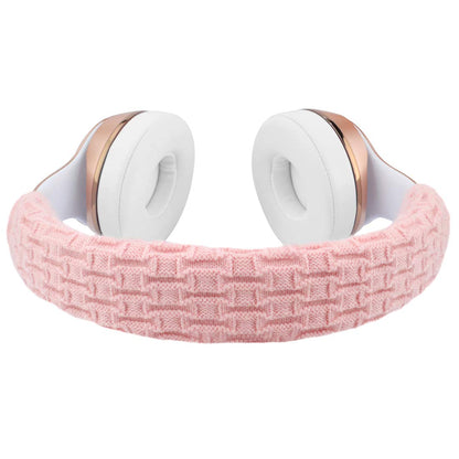 Geekria NOVA Knit Fabric Headband Cover Compatible with Beats, Bose, AKG, Sennheiser, Sony, Audio-Technica Headphones, Sweat Cover, Easy DIY Installation (Pink)