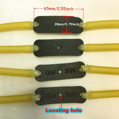 GM&BW 4 Slingshot Replacement Band Sets,Heavy Duty Elastic Rubber Bands, Compatible with Catapult from Trumark,Daisy,Barnett,Marksman;Suitable for All Wrist Rocket Insert-Yoke-into-Tube Hunting Style