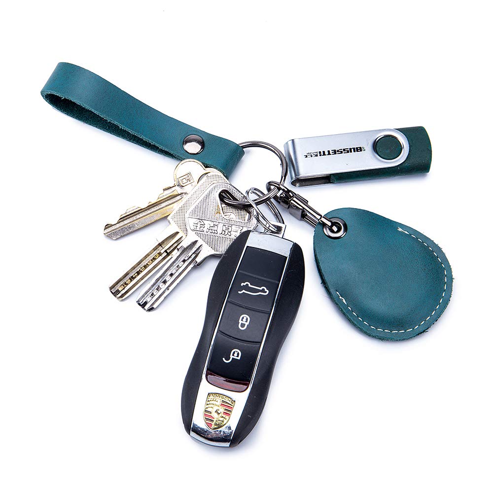 Temvue RFID Key Fob Holder, Access Card Key Chains, NFC Smart Key Tag Protector, Common Key Fob Cover(Black)