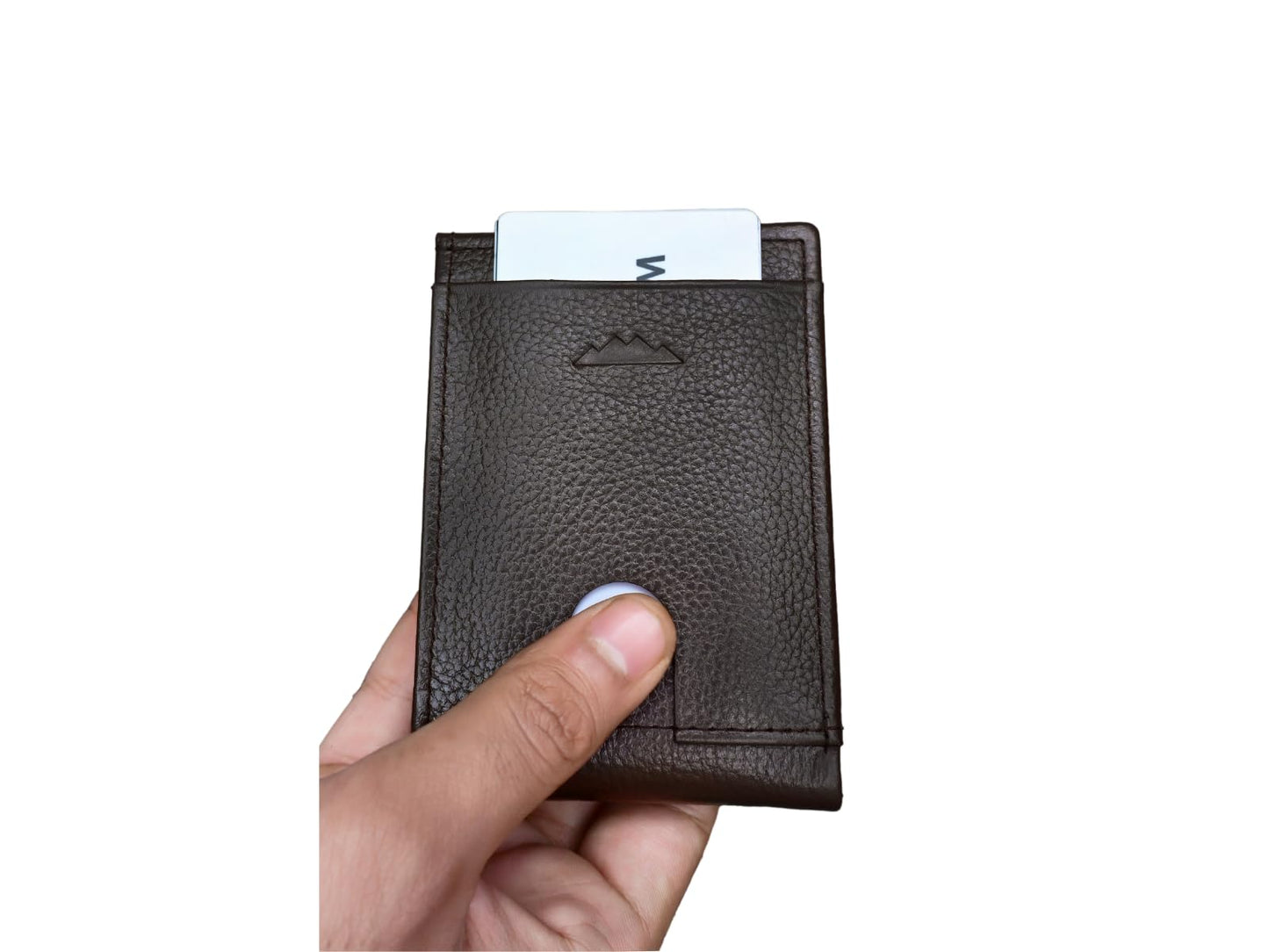 KARAKORAM LEATHER Slim BiFold Wallet for Men | Premium Cowhide Leather | Artisan Made | RFID Blocking | 12-14 Cards with 2 Quick Access Slots | Front Pocket Everyday Carry (Mountain Mocha)
