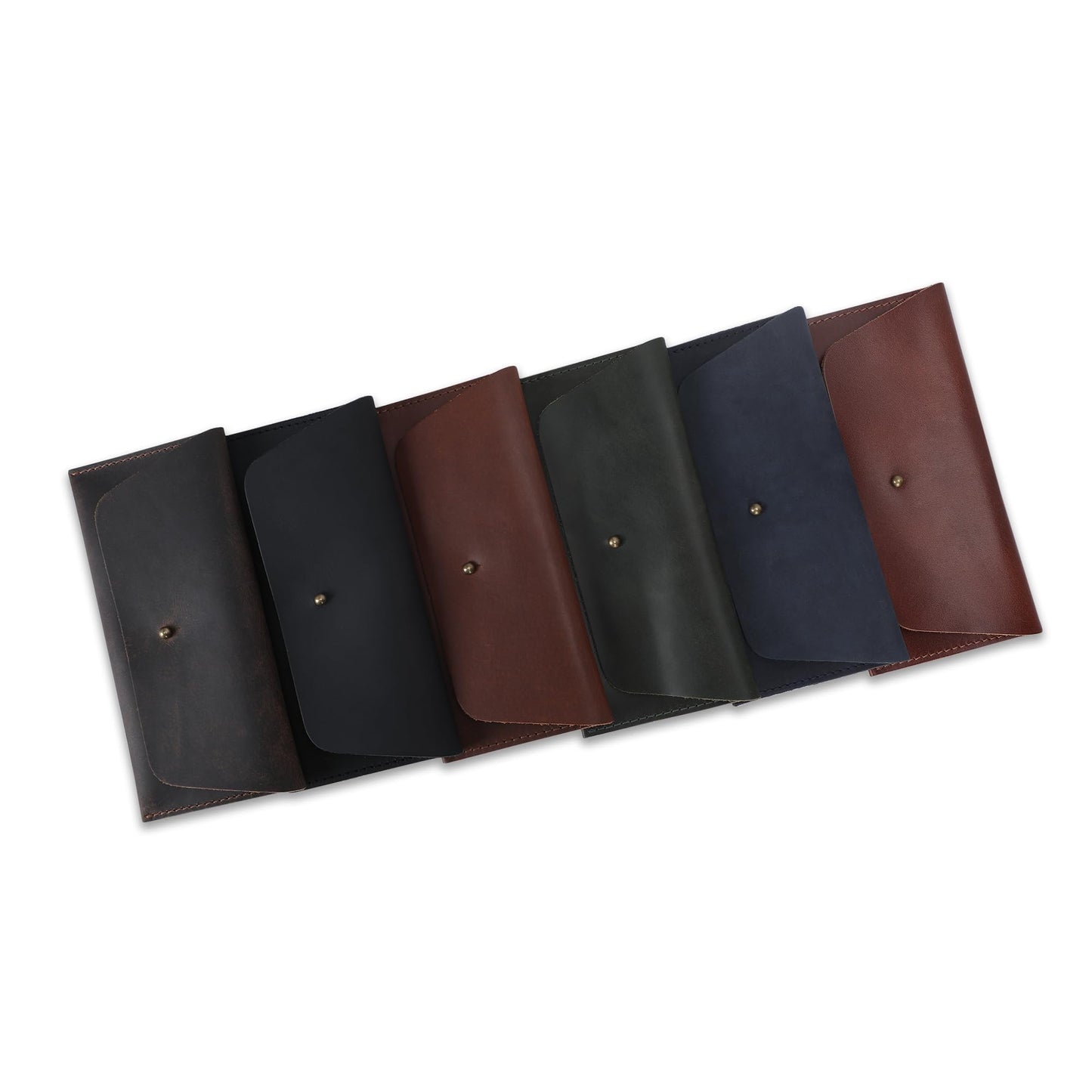 CestAntiQ Leather Currency Pouch (Wine) Large Flap Continental Wallet with Button Closure Utility Organizer Bag for Cash Coins Handmade Leather Money Pouch Currency Envelope Storage Bag for Men Women