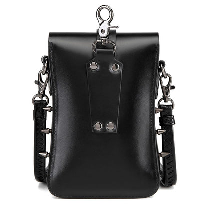 KOTORA Cute Gothic Steampunk Crossbody Bag Retro Small Shoulder Purse Phone Holder Renaissance Halloween Costume Accessory