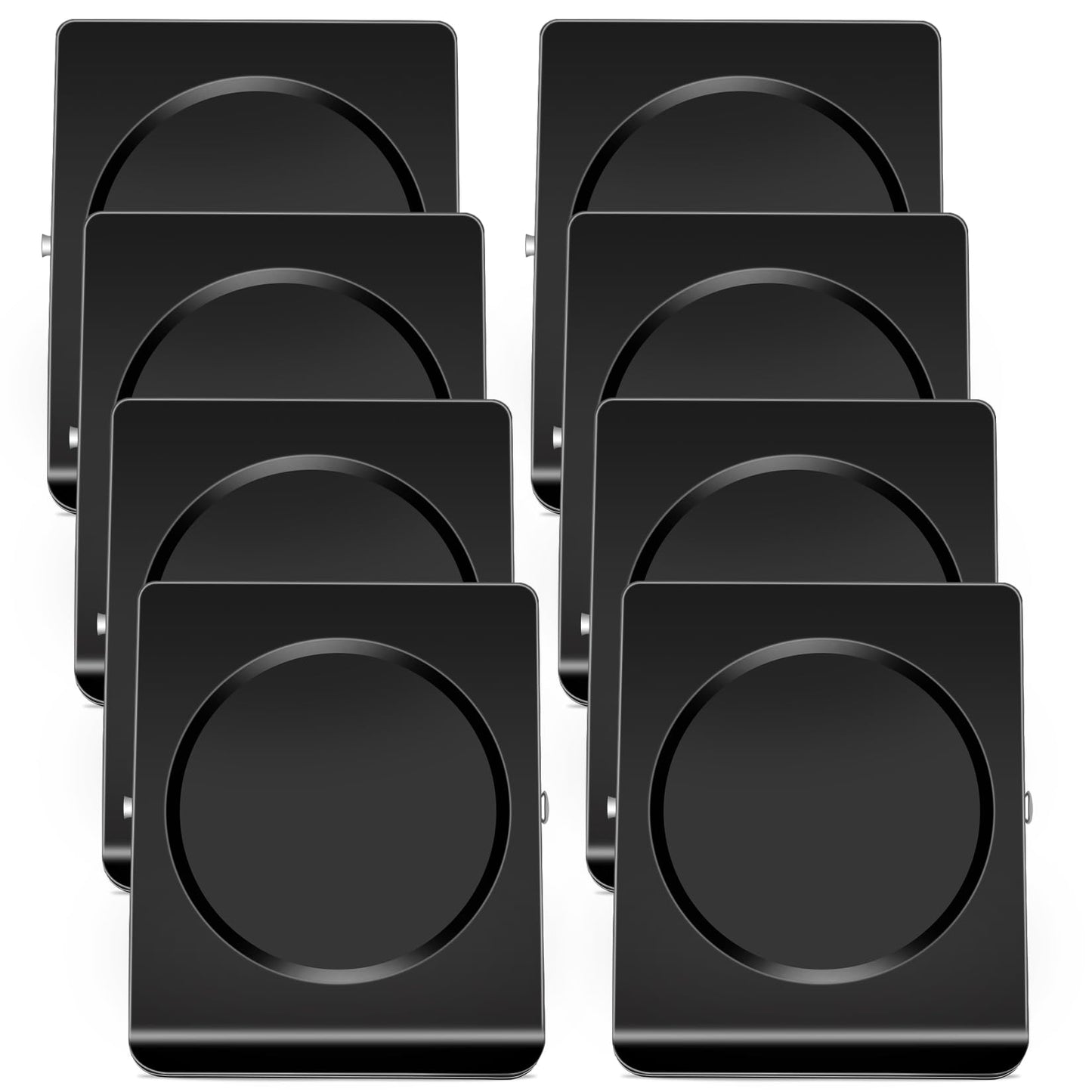 Grtard Strong Magnetic Clips, 2.2 Inch Extra Large Magnetic Clips Heavy Duty, 8Pack Magnet Clip for Fridge, Clip Magnets for Refrigerator, Whiteboard, Classroom, Kitchen, Office Organizer (Black)