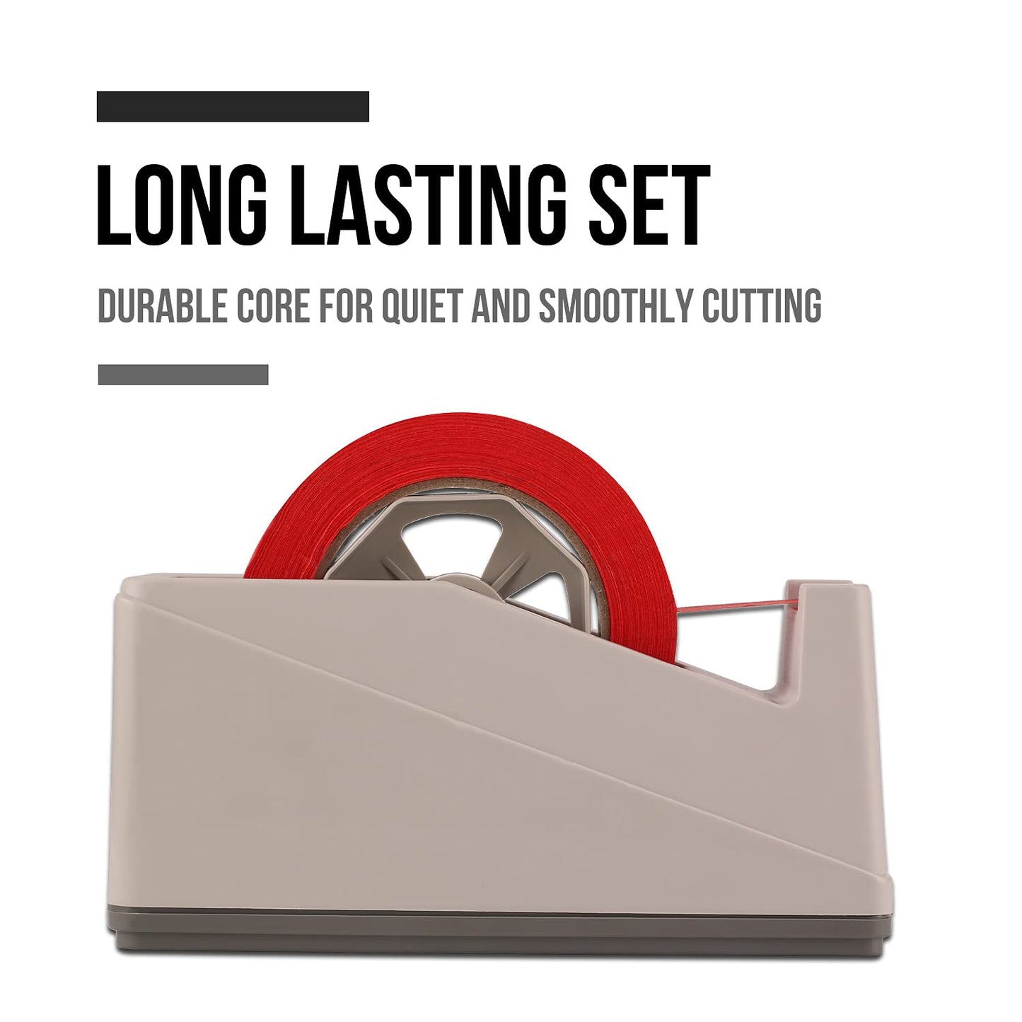 Lichamp 2-Pack Desktop Tape Dispenser Holder with 3-Inch Core - Organizer for Masking, Painters& Heat Transfer Tapes - Office & Craft Supplies Accessories
