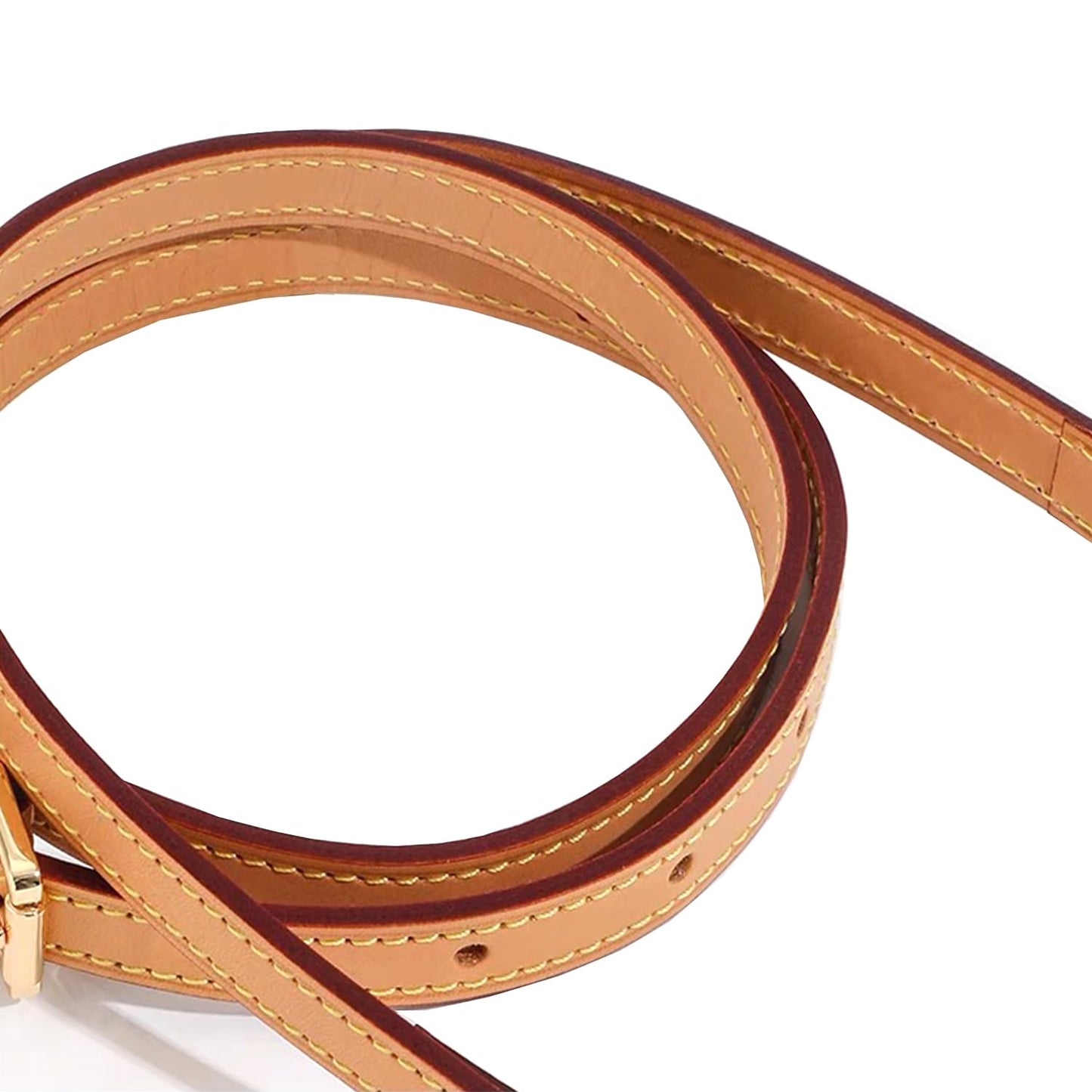 Vachetta Leather Crossbody Strap for SPEEDY L V Handbag Replacement Shoulder Strap（Length39-47 in *Width 0.47in）