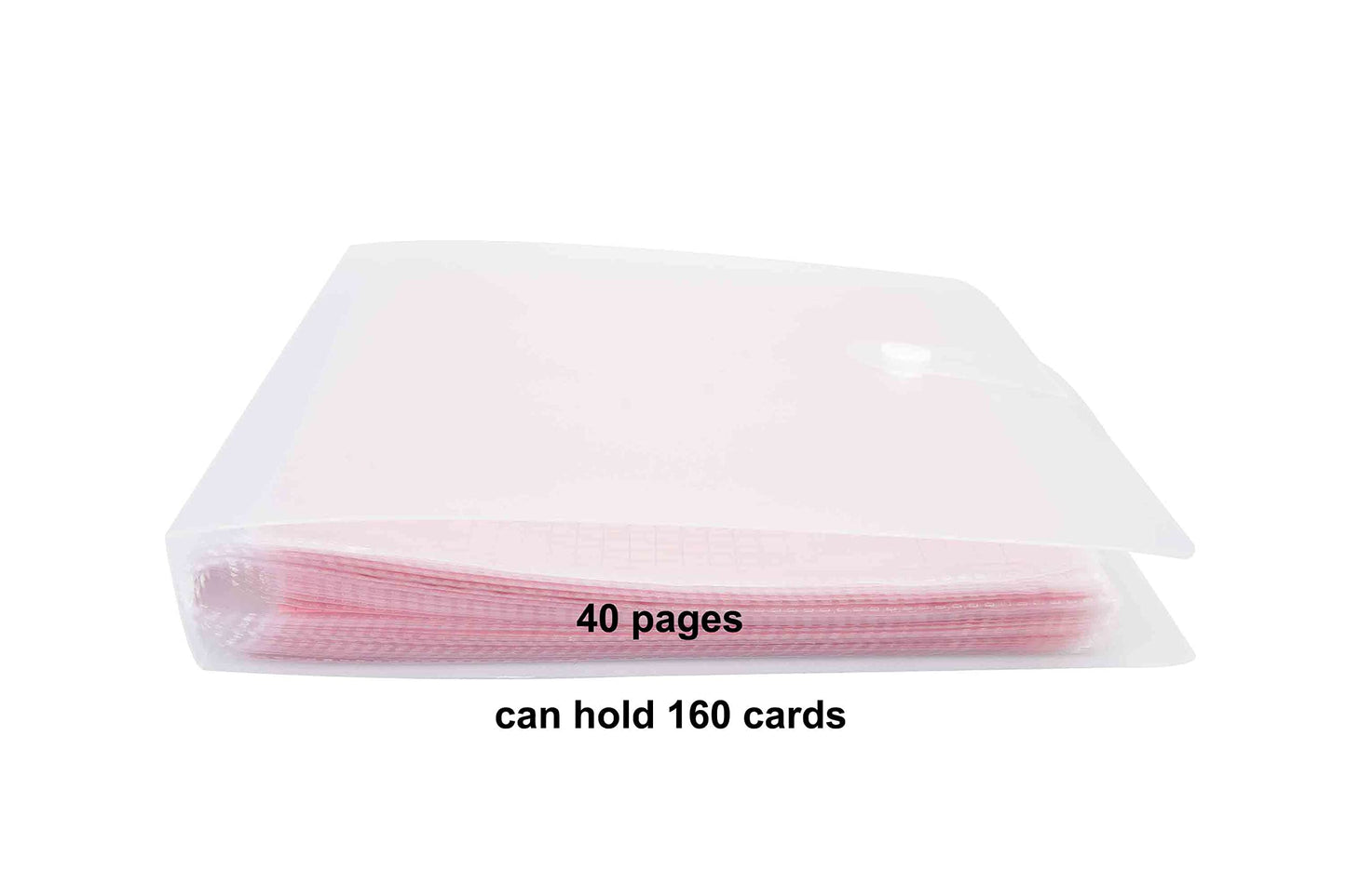 YOAVIP 4x6 Index Cards Clear Plastic Holder Organizer Pouches Book Binder 40 Page Hold 160 Cards 2 Pack