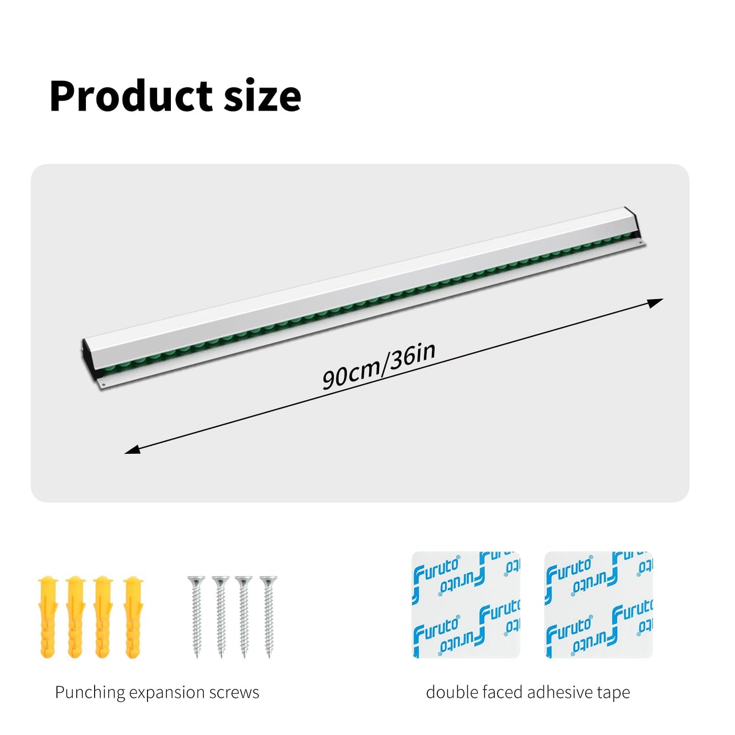 Cjgyz Ticket Holder for Restaurant, 36/48/60 inches, Restaurant Order Holder, Long-Lasting and Easy to use, Suitable for Commercial Kitchens, cafes, Fast-Food(36 Inch, 2 Pcs)