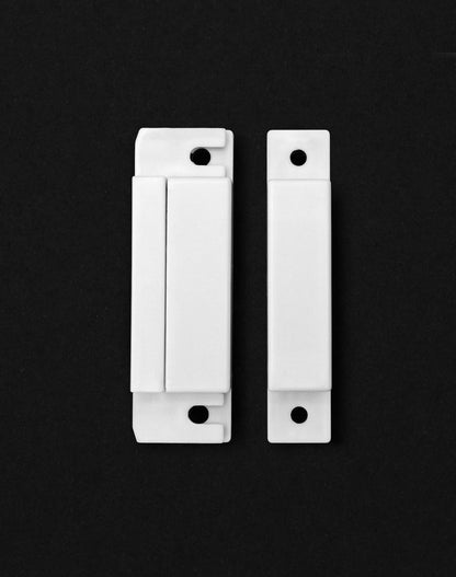 QWORK MC-31 Wired Surface-Mounted NC Magnetic Door Window Contact Sensor Alarm Reed Switch, White, Pack of 5 with 20 Screws