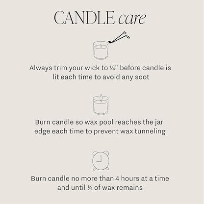 Sweet Water Decor Luxury Getaway Scented Candles - Soy Candles with Lemon, Cedarwood, Cinnamon, Vetiver, Amber & Musk Home Scent - Candle Wax with 40 Hours Burn Time - 9Oz Gold Lid Clear Jar Candles