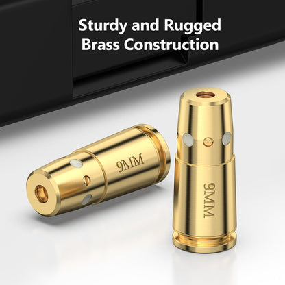 MidTen 9mm Laser Bore Sighter with 4 Sets of Batteries, Bore Sight Laser Zeroing Works Quickly and Effectively