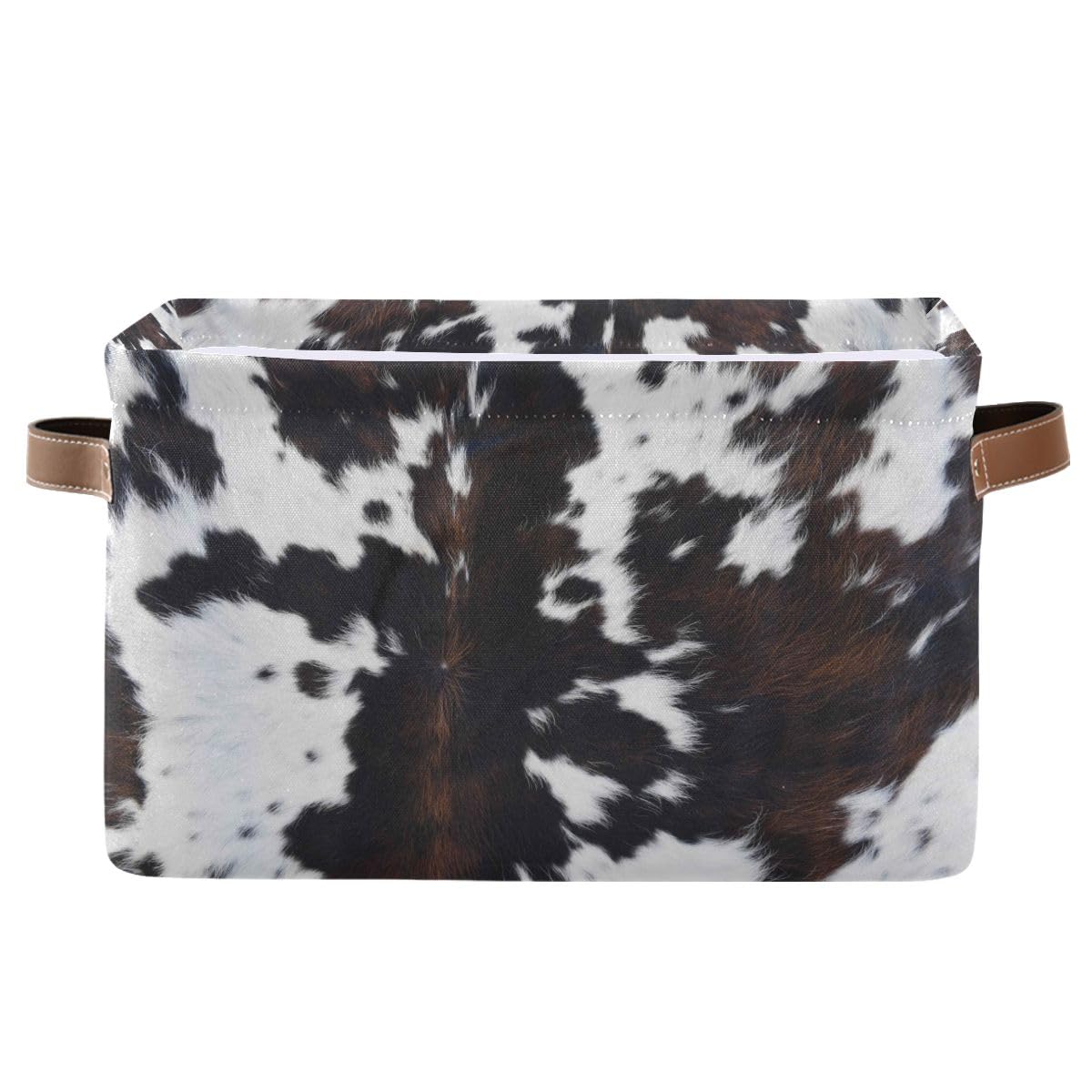 Cow Rectangular Storage Basket Organizer Bin Shelf Baskets For Clothes Gifts For Home Office Dorm