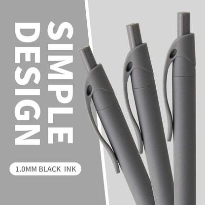 deegtran Pens Bulk, 50 Pack No Bleed Grey Barrel Black Ink Click Pens, Wholesale Retractable Ballpoint Pens, Pen Medium Point, Smooth black Ink Pen, 1.0MM