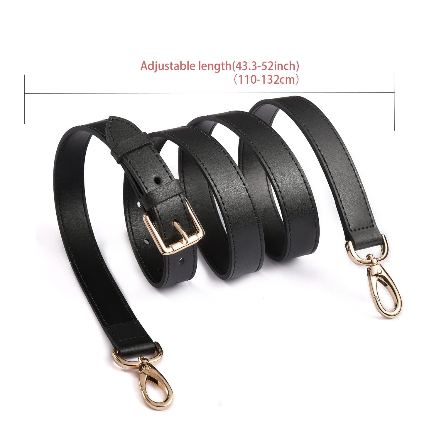 BEUDW Leather Adjustable Shoulder Strap, Used For Replacing Leather Shoulder Strap, Suitable For Handbag Shoulder Strap