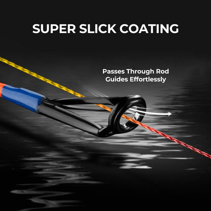 KastKing Superpower Braided Fishing Line, Orange Camo, 8LB, 300+27 Yds