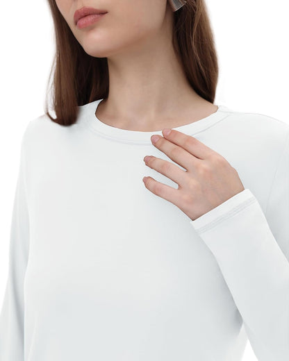 GAYHAY Long Sleeve Shirts for Women - Fall Winter Clothes Crew Neck Casual Tops Loose Fit Tees Fashion Outfits 2025