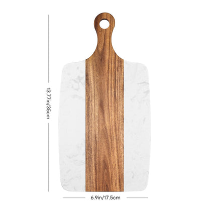 Marble Cutting Board, Charcuterie Board with Handle, Marble chopping board for steak, cheese, hamburgers and biscuits, Great for gifts