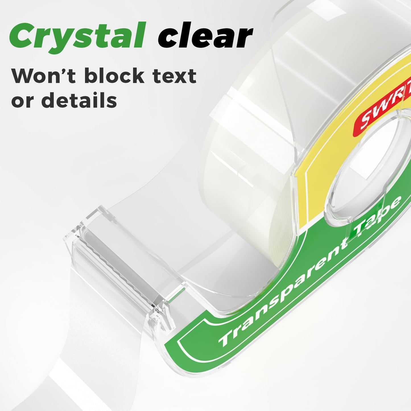 SWRT Tape, 48 Rolls Clear Tape Refills for Dispenser, Transparent Tape, 3/4 in x 800 in Tape Rolls, Strong Adhesive Tape for Gift Wrapping, Home, School & Office Tape