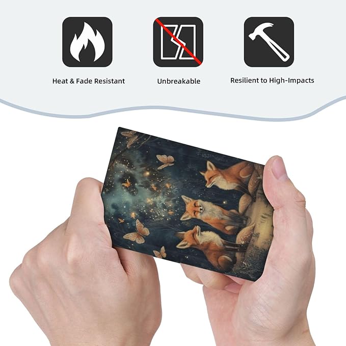 Decorative Art Light Switch Covers Foxes & Forest 1 Gang No Device Blank Switchplate Electrical Faceplate for Home Decor