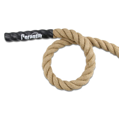 Perantlb Outdoor Climbing Rope for Fitness and Strength Training, Workout Gym Climbing Rope, 1.5'' in Diameter, with Hook, Length 20 Feet