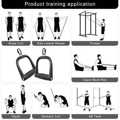 BeneLabel D Handle Cable Attachment, Cable Machine Handles, Non-Slip and Comfortable, Solid Aluminum Alloy Grip, Gym Handles for Cables