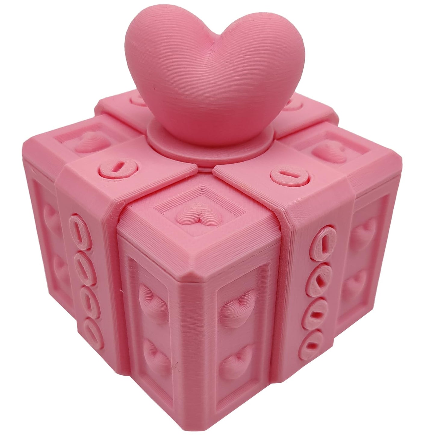 Annoying Gift Box with Screws, Annoying Present Prank Screw Box, Money Card Container Novelty Box, Take Apart Puzzle Surprise Funny (All Pink-Medium Size)