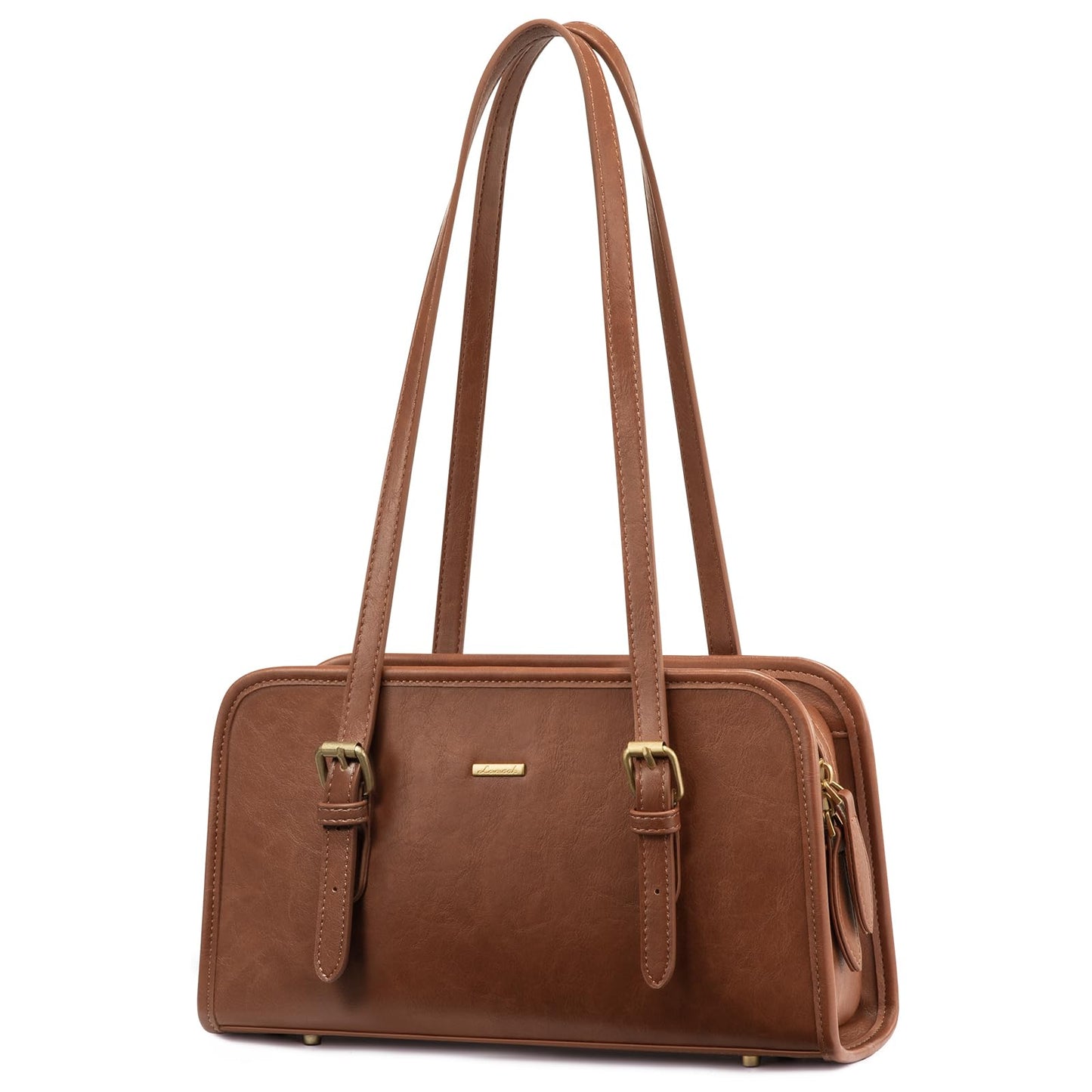 LOVEVOOK Swing Zip Shoulder Bag, Small Purses for Women Trendy Handbags, Mini Vintage Hobo Clutch Leather Tote